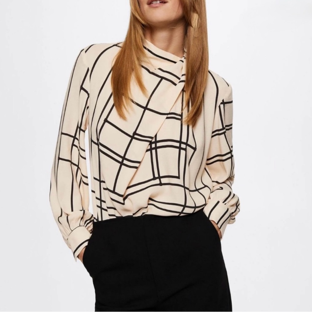 NWOT Mango Long Sleeve Blouse